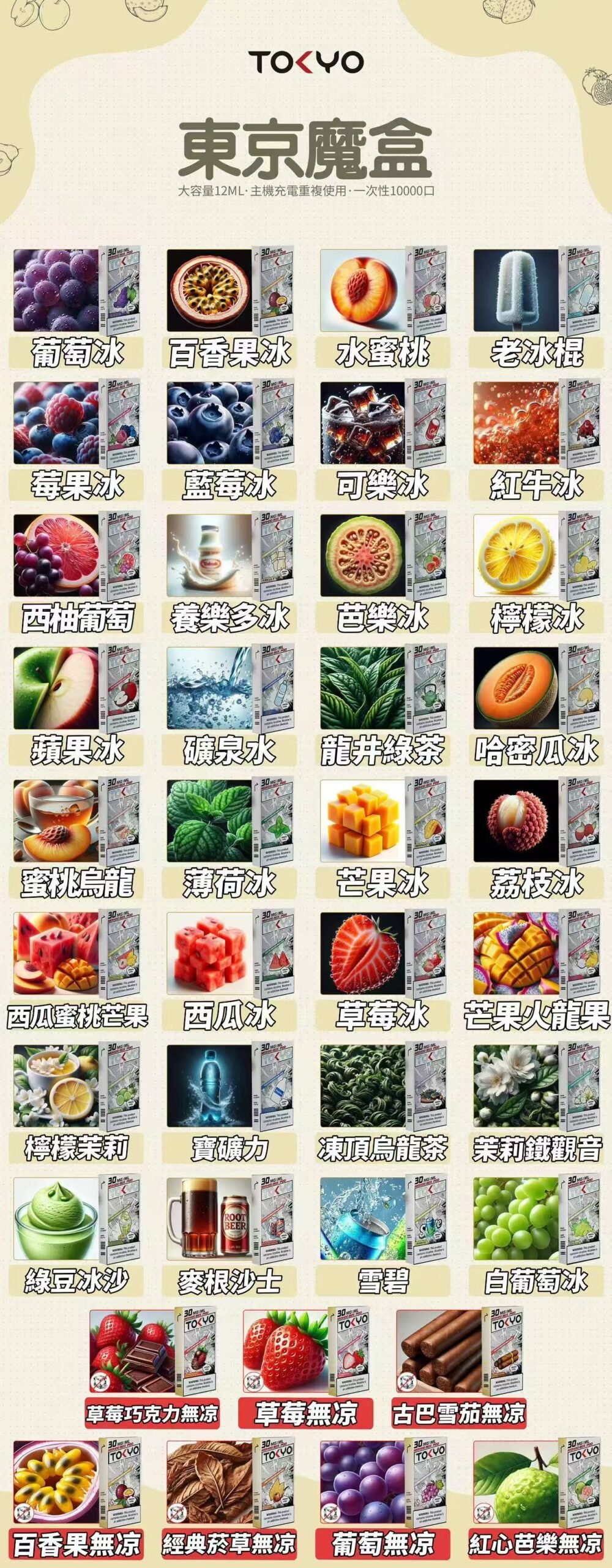 東京魔盒 TOKYO MOHOO 專用彈 12ml 大容量不掉味 3% 順滑擊喉感 繽紛果香層次還原 滿3加價 $150購主機 專用規格完美適配 台灣現貨:圖片 2